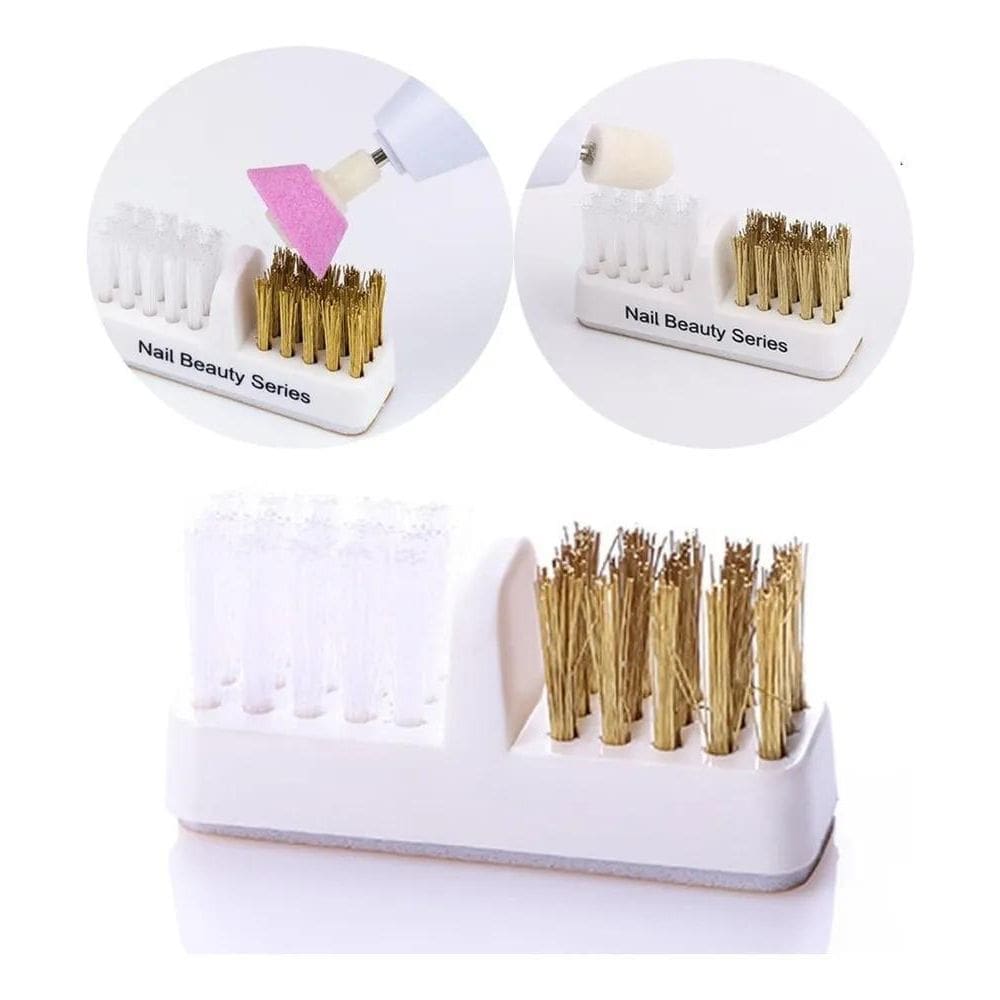 2X Escovinha De Aço Para Limpeza Limpar Broca Lixadeira De U