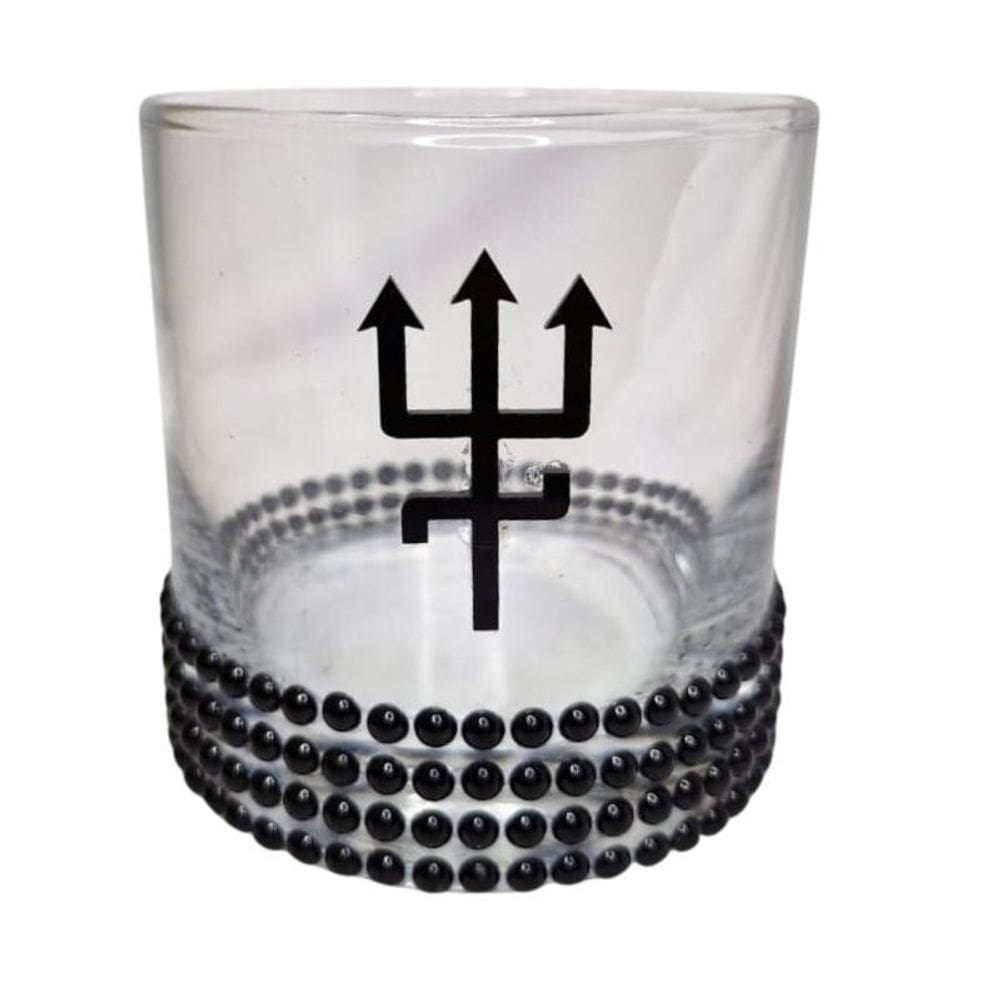 Copo Whisky Exu Tridente Preto 300 Ml
