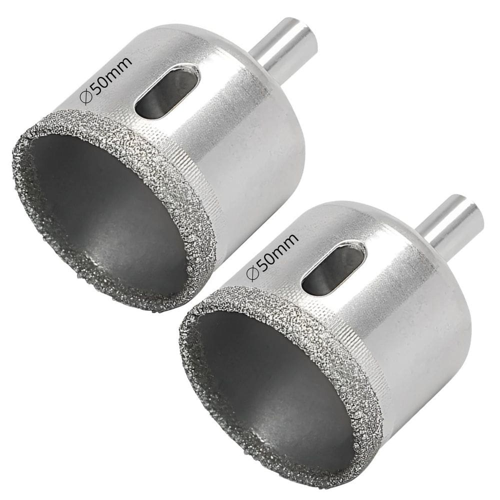 Serra Copo Diamantada 50Mm Porcelanato Vidro Mármore 02 Un