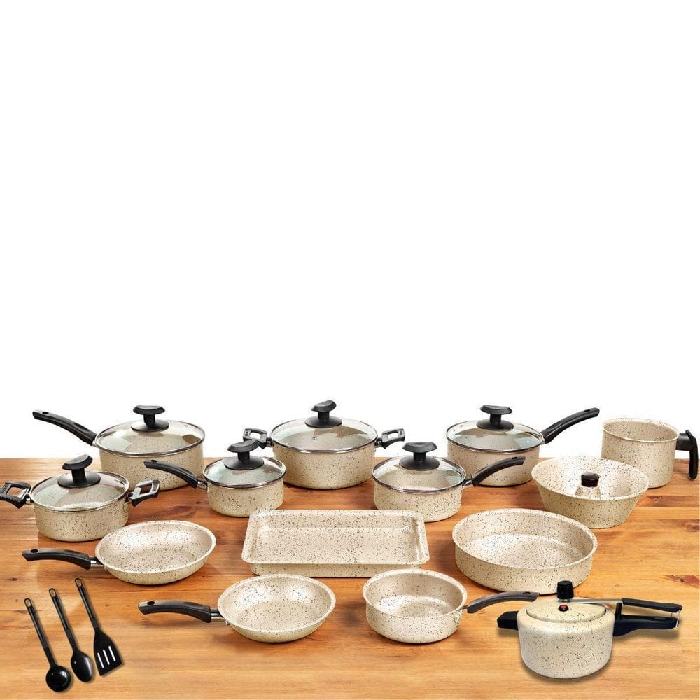 Conjunto Panelas 17 Pc Antiaderente Panela Pressão 2 Litros