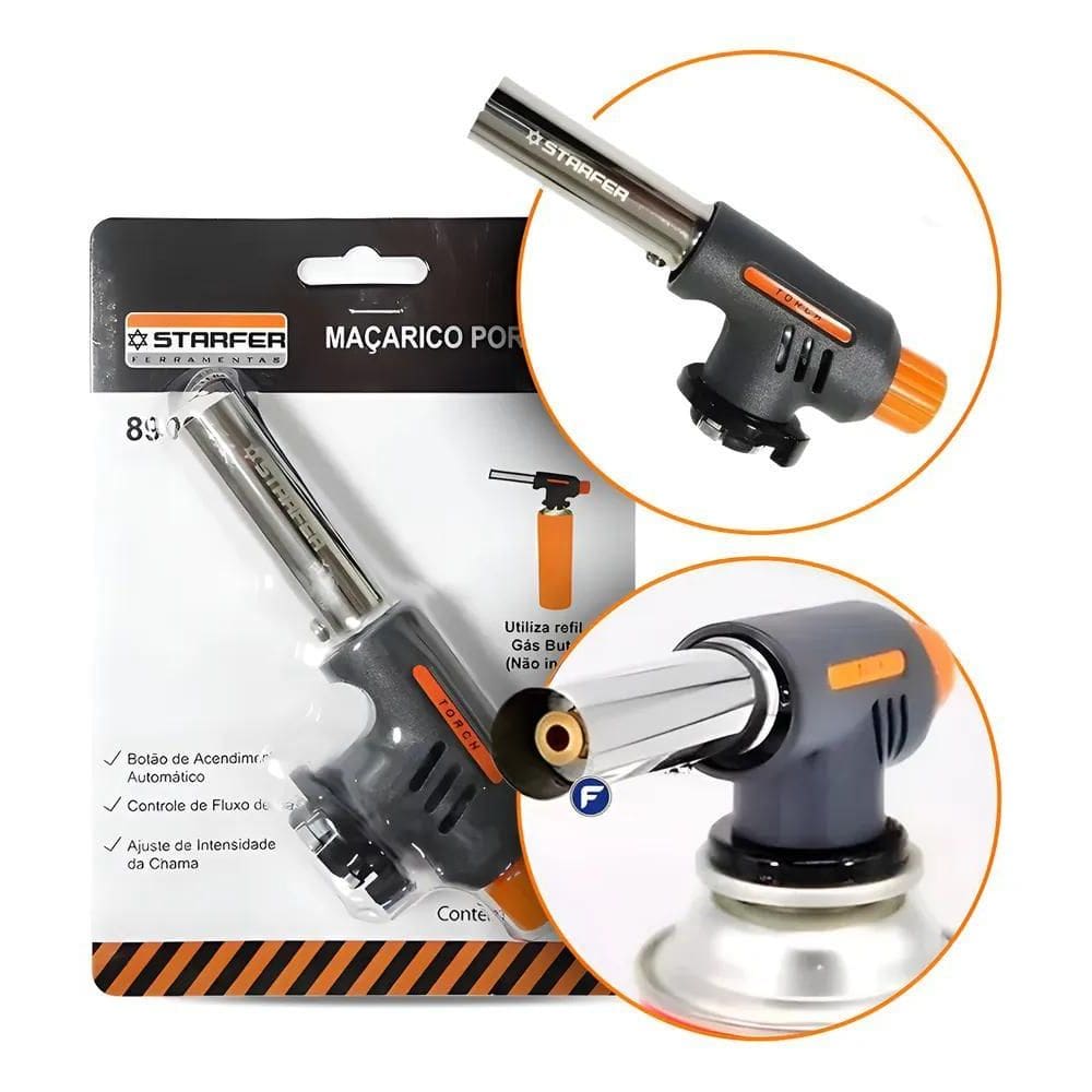 2X Maçarico Portátil Encaixe Refil Para Artesanato Soldagem