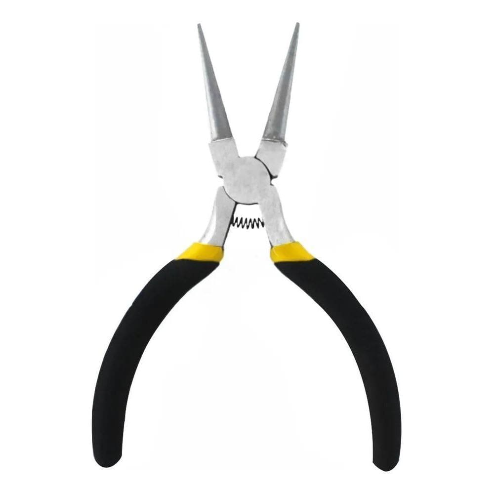 2X Mini Alicate Bico Redondo Ponta Fina Aço - Fertak