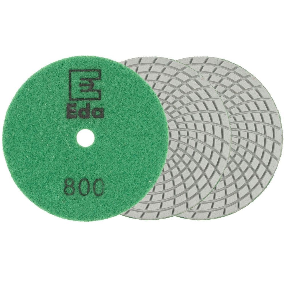 Disco Diamantado 100Mm Brilho Dágua Grão 800 Polimento Pedra