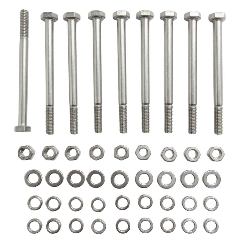 Kit 10 Parafusos Meia Rosca Parcial Sextavado Inox M670Mm