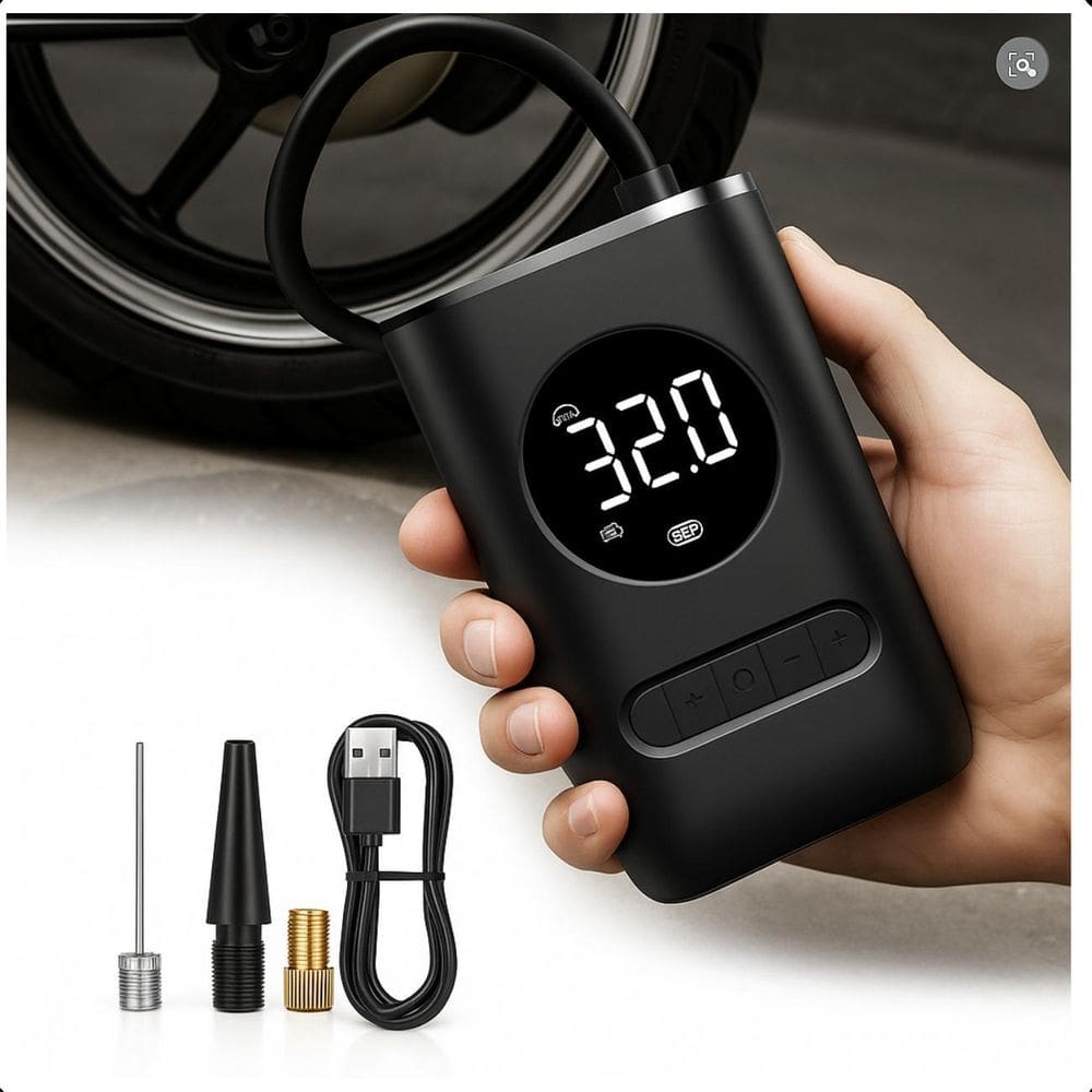 Mini Compressor Recarregável 150 Psi Ideal Para Emergência