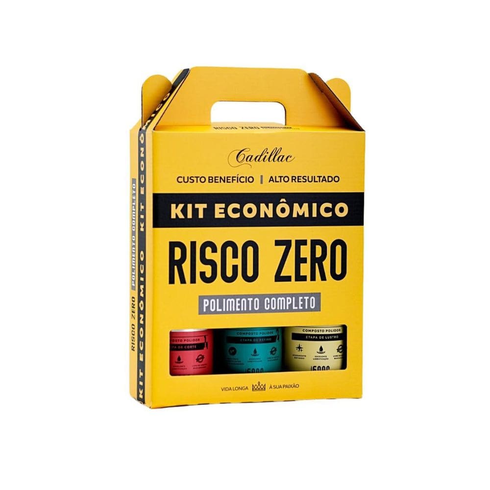 Kit Econômico Risco Zero Corte Refino E Lustro 500G Cadillac