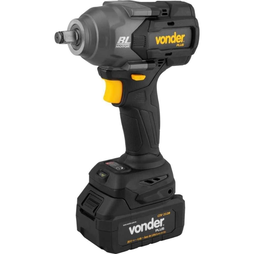 Chave Impacto À Bateria 1/2`` 20V Bivolt Civ212B Vonder Plus