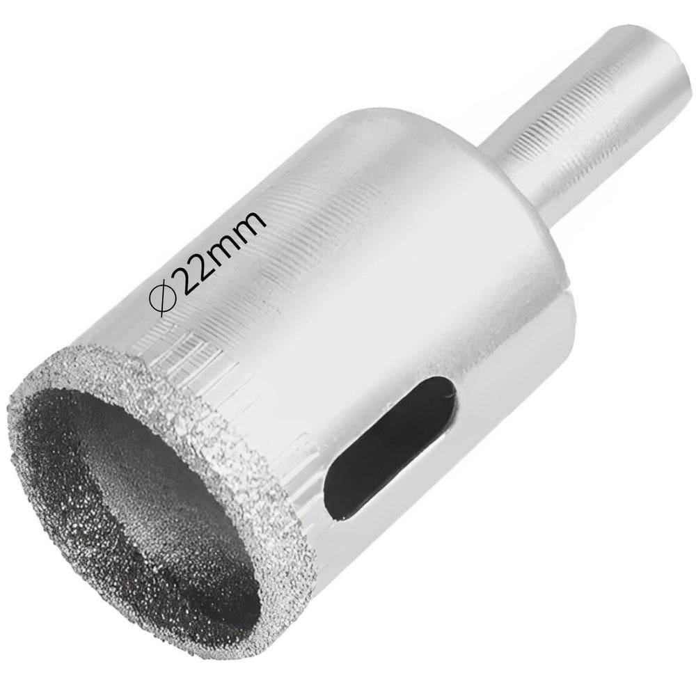 Serra Copo Diamantada Refrigerada 22Mm Porcelanato Vidro