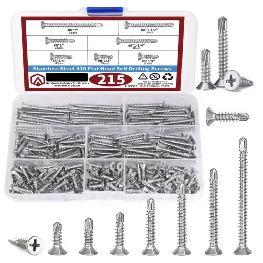 Kit 215 Parafusos Philips Chata Plana Inox Auto Brocante