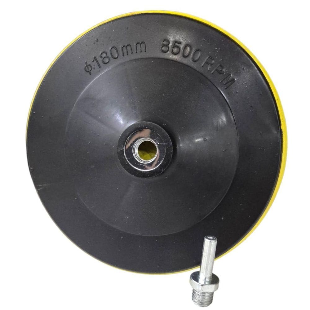 Disco Prato Suporte 180Mm 7 Polegadas + Adaptador Pino M14