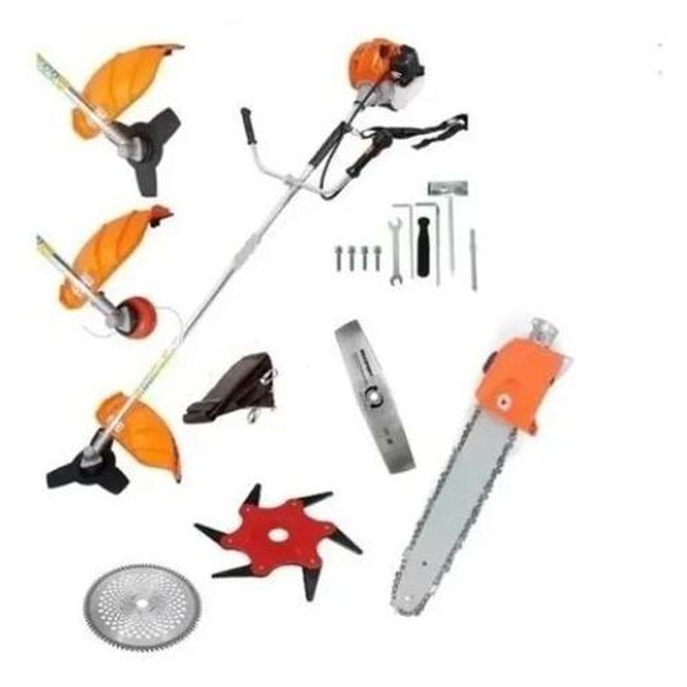 Roçadeira 5 Em 1 Motopoda + Disco 80 Dentes + Escova De Aço