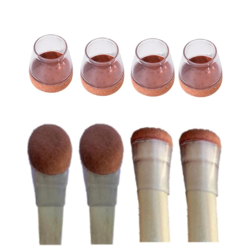 Kit 12 Protetor Pé De Cadeira Látex 15-23Mm Anti-Ruído