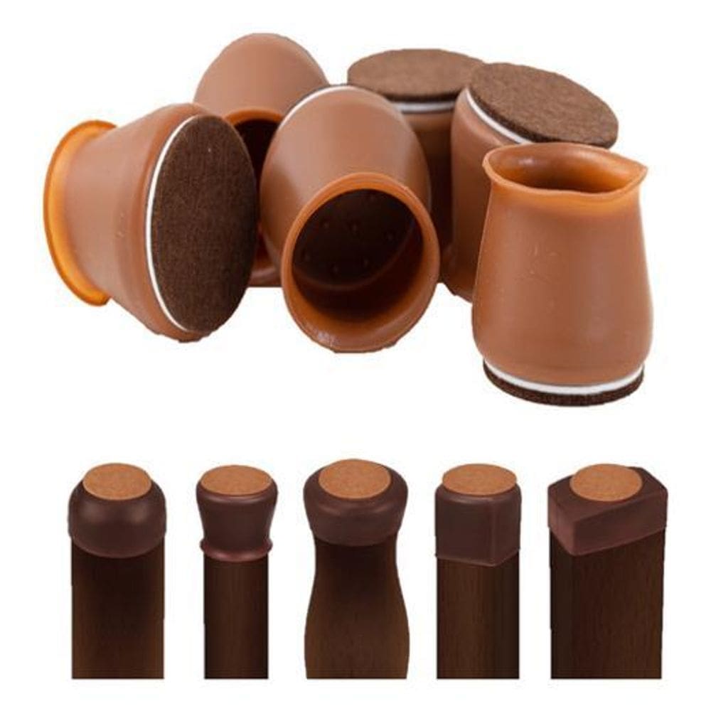 Kit 8 Ponteira Para Moveis Escrivaninha Feltro Protetor