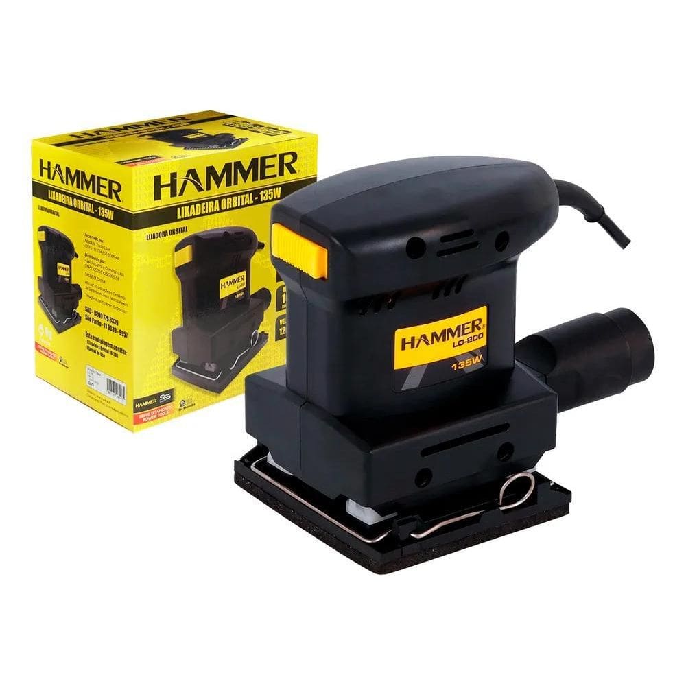 2X Lixadeira Orbital 1/4 De Lixa 135W 12000 Rpm Lo-200