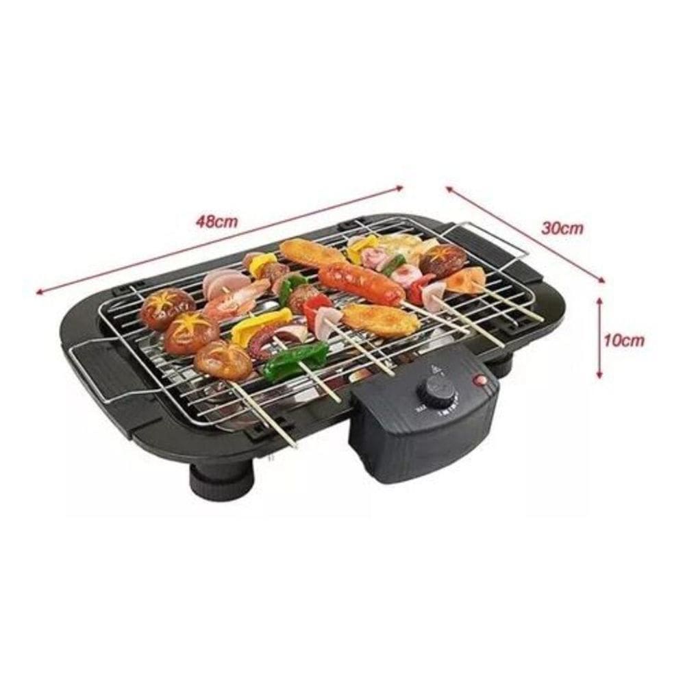 Churrasqueira Elétrica Grill S/Fumaça 1.500W Portátil 110V