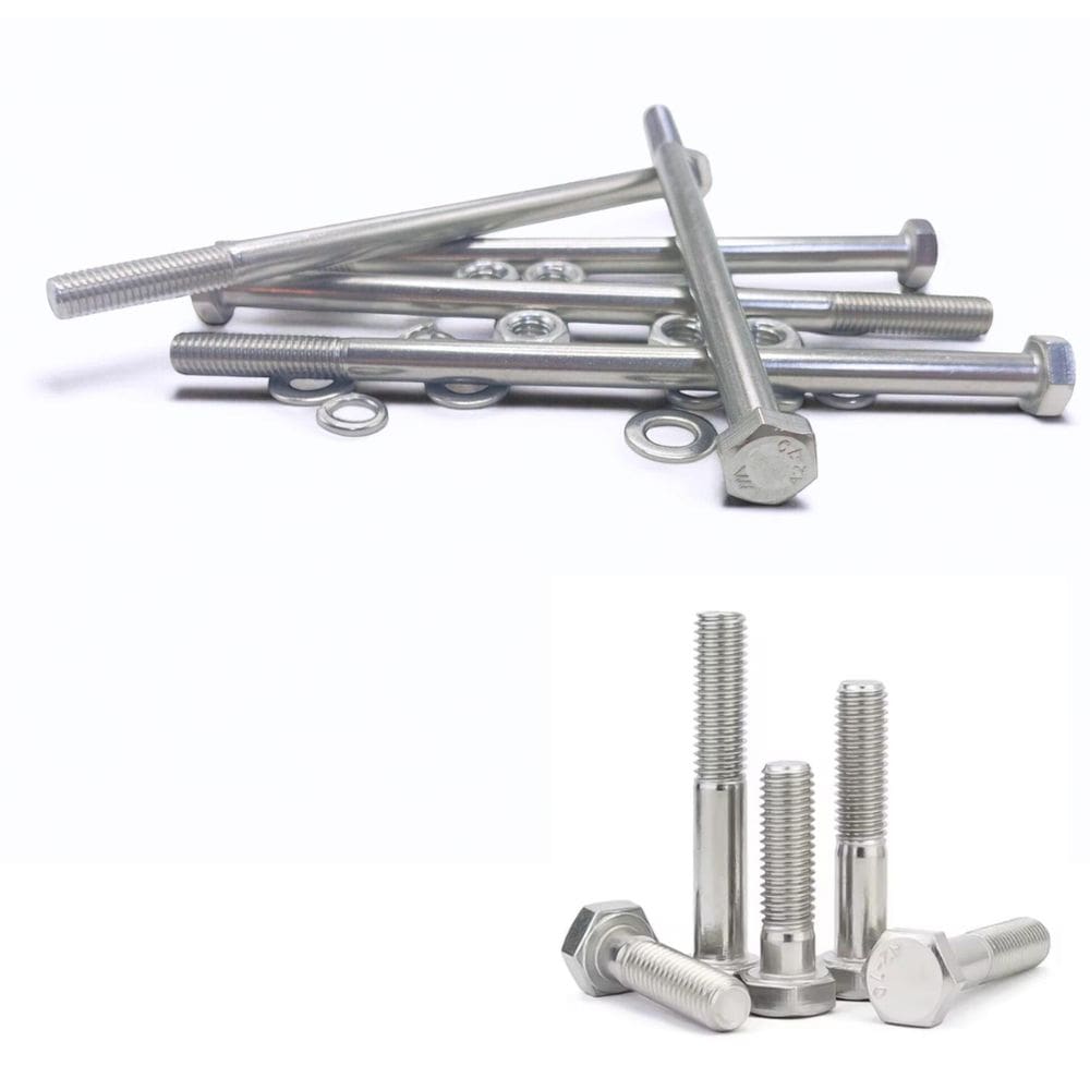 Kit 5 Parafusos Meia Roscaparcial Sextavado Inox M10150Mm