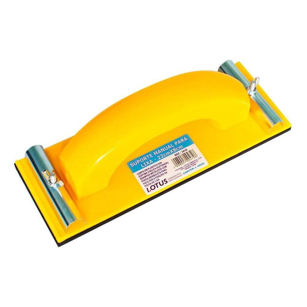 2X Lixadeira Manual Pvc Suporte Para Meia Lixa 22 Cm Grampos