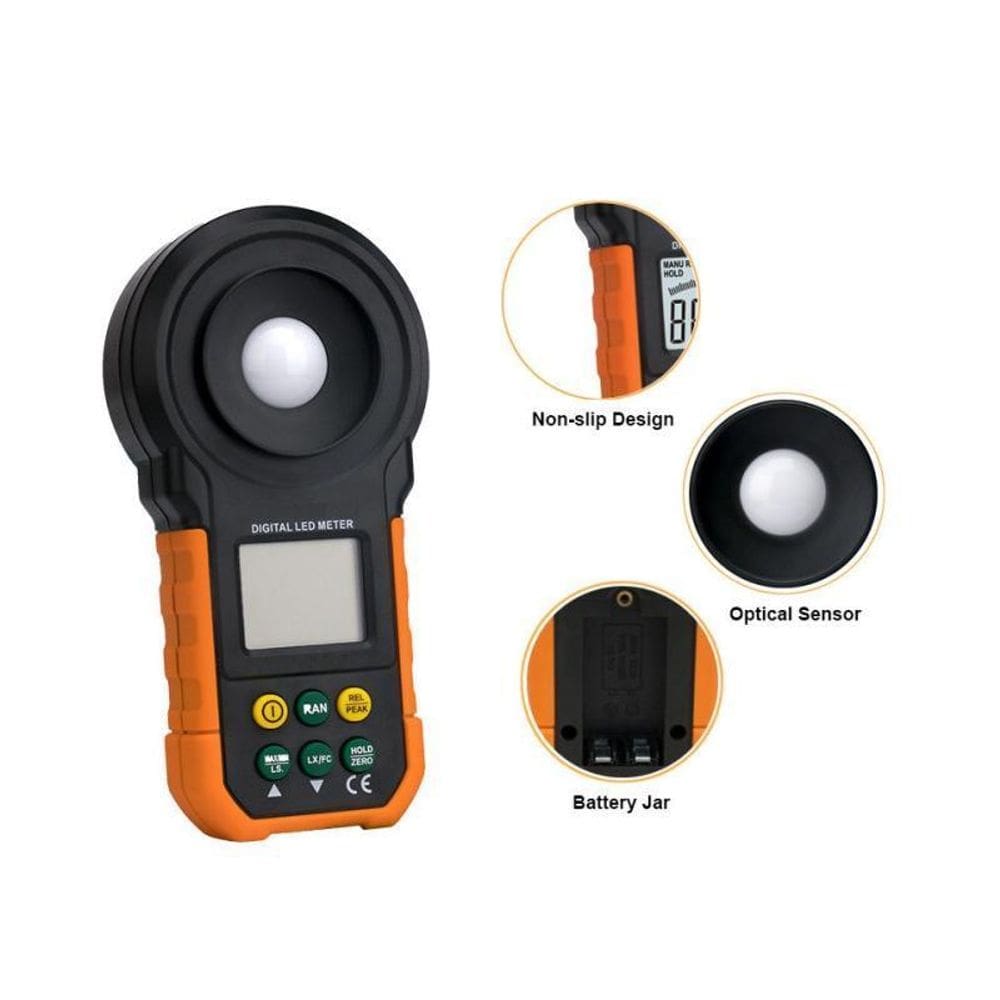 Luxímetro Digital LED 200.000 Lux INS-1366 com Certificado