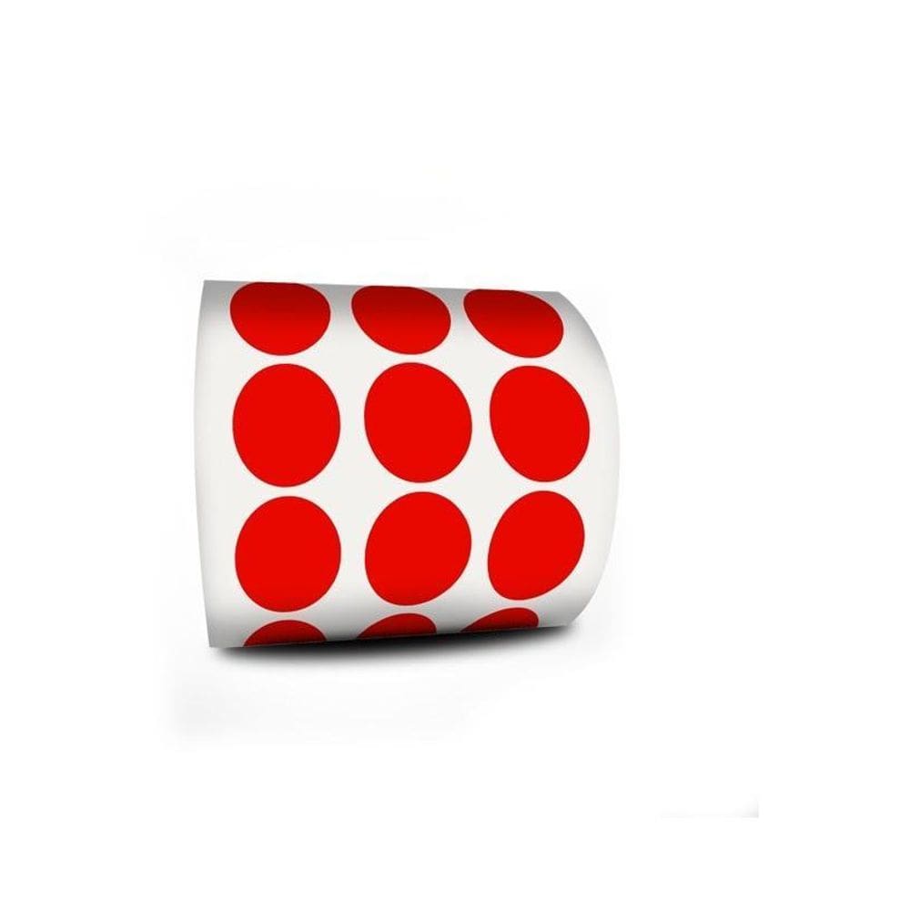 Etiqueta Bolinha Controle Vermelho 6Mm Rolo C/1000 Etiquetas