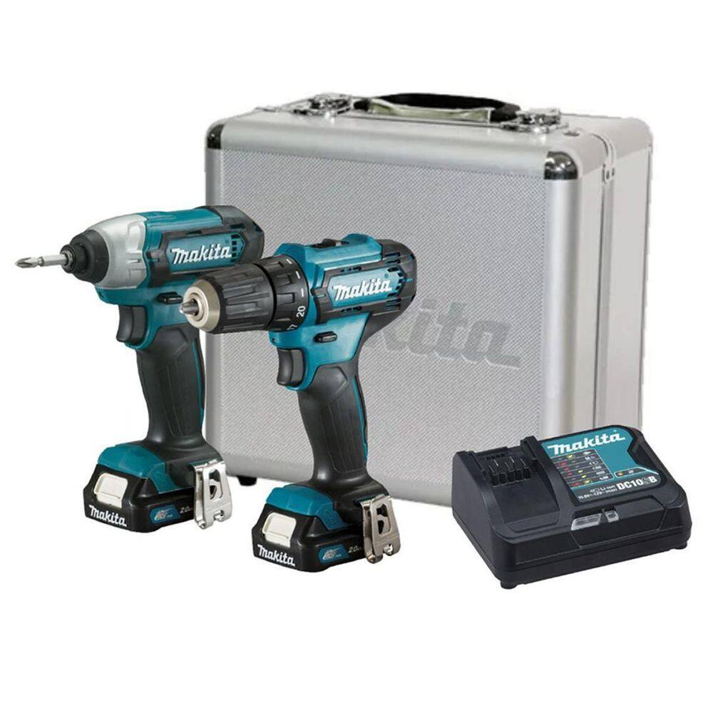 Kit Clx224Sax Furadeira Df333D Chave Impacto Td110D Makita