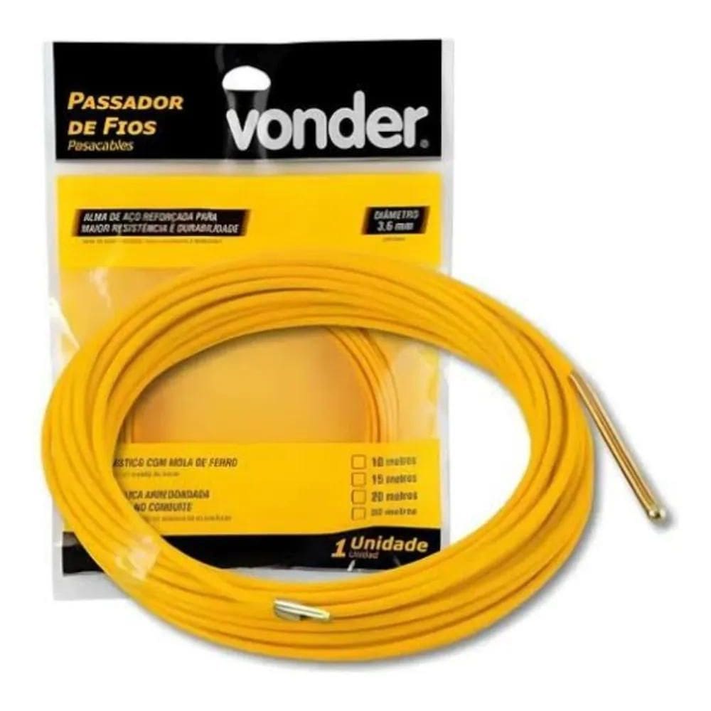 2X Guia Passa Fio 20M Cabo De Energia Quadro Elétrico - Vond