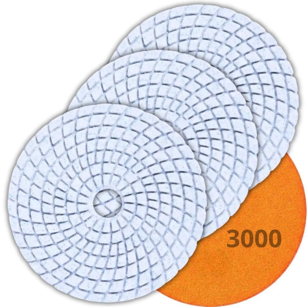 Disco Lixa Diamantada Grão 3000 Polir Mármore Granito 03 Un