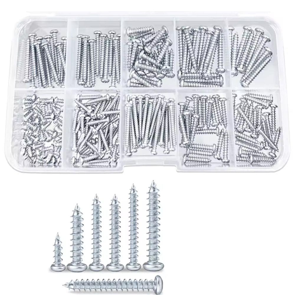 Kit225 Parafusos Philips Autobrocantes Inox M2 / M3 Madeira