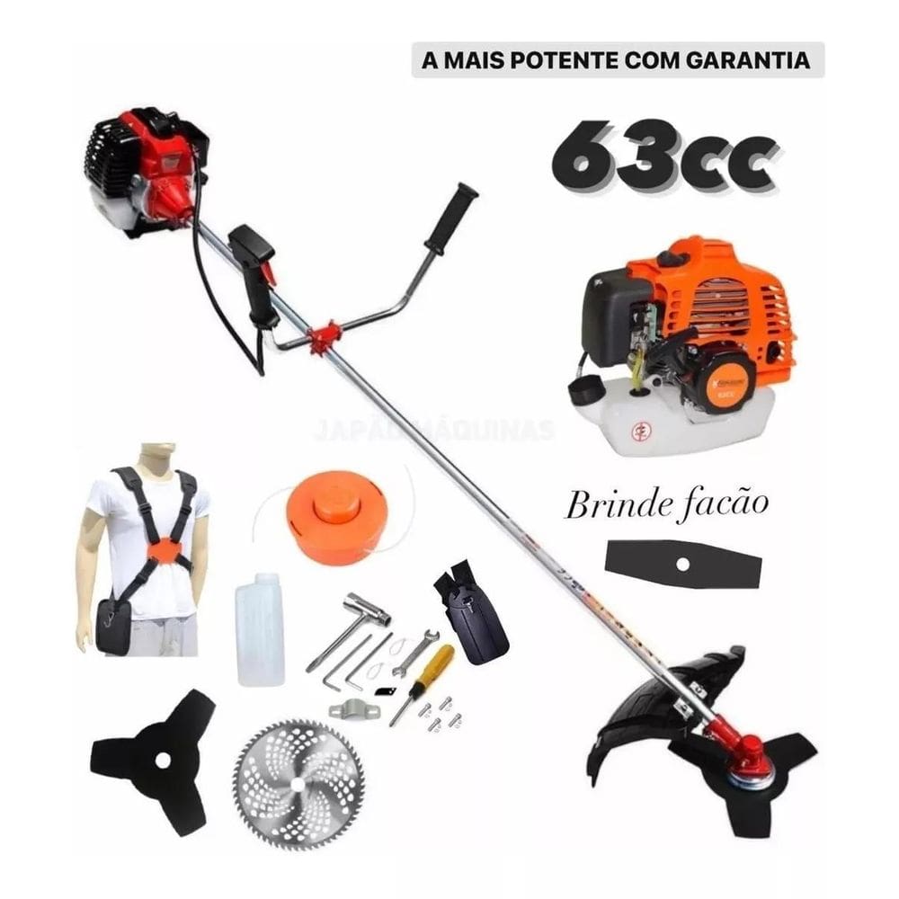 Roçadeira A Gasolina 52 Cc Profissional