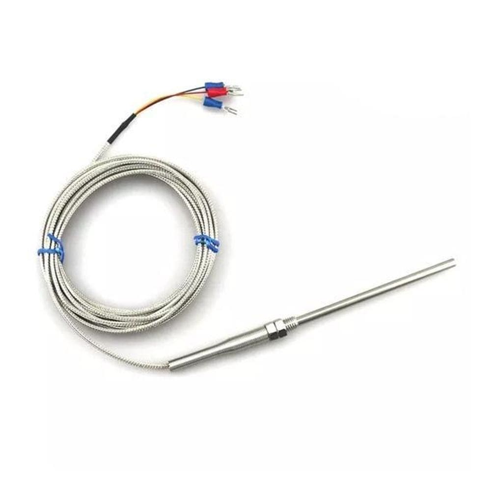Pt100 Haste Comp. 100Mm Rosca 8Mm Range -200 A 450ºc Cabo 3M