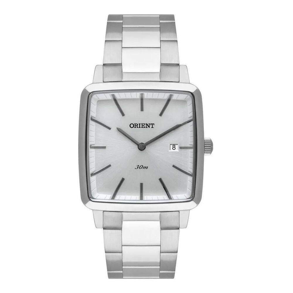 Relógio orient masculino quadrado gbss1056 aço