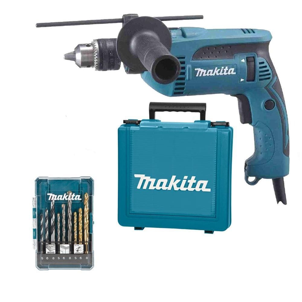 Furadeira Impacto Makita 1/2 760W Hp1640K + Maleta E Brocas