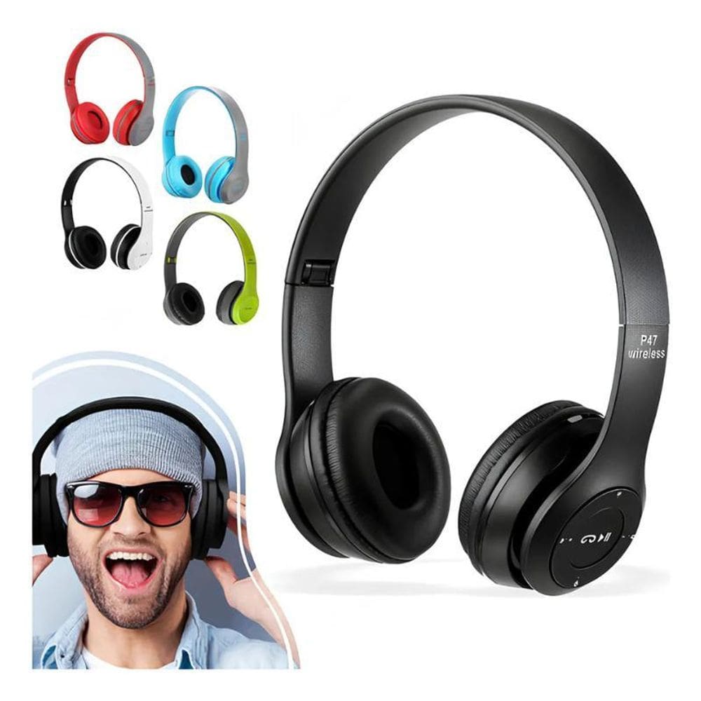 Fone Bluetooth P47 5.0 Headphone Sem Fio Estéreo