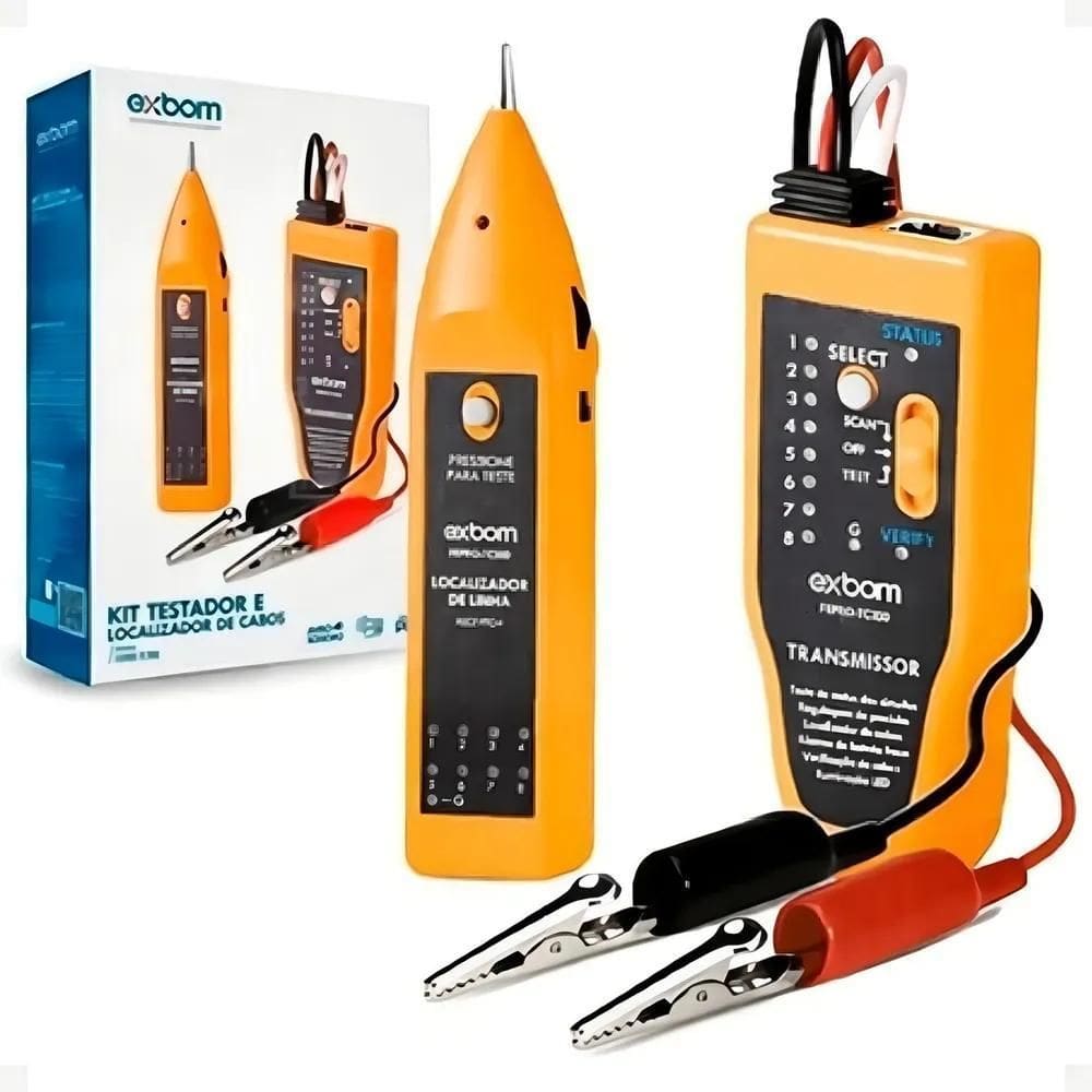 2X Kit Localizador Testador Cabo E Linha Rede Rj45 E Rj11