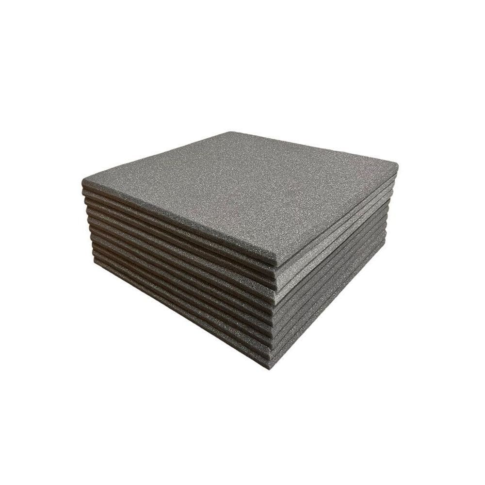 Espuma Acústica Kit 10 Placas-50Cm X 50Cm X 2Cm-Lisa Novo