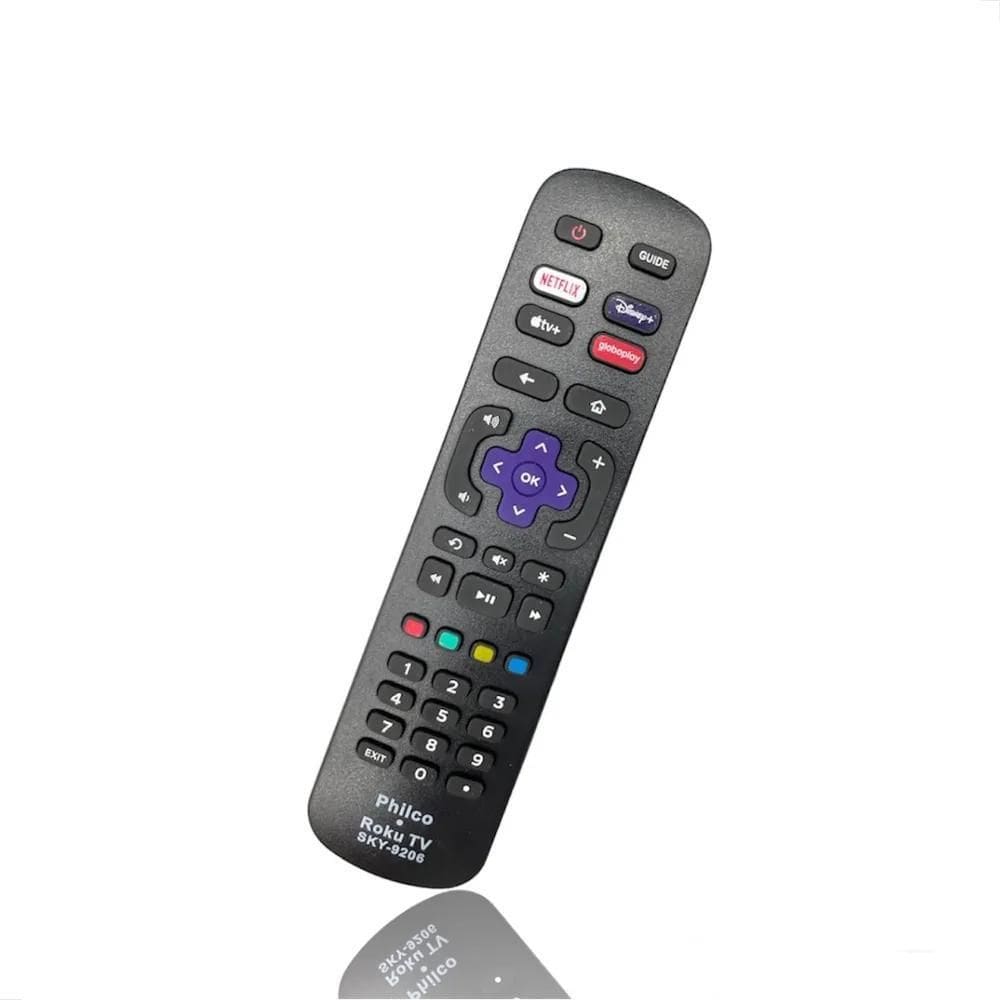 2X Controle Remoto Compatível Com Tv Semp Tcl Roku Led Smart