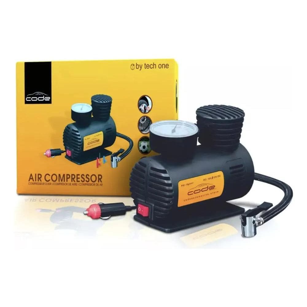 2X Mini Compressor De Ar Portatil Code Carro Bicicleta Moto