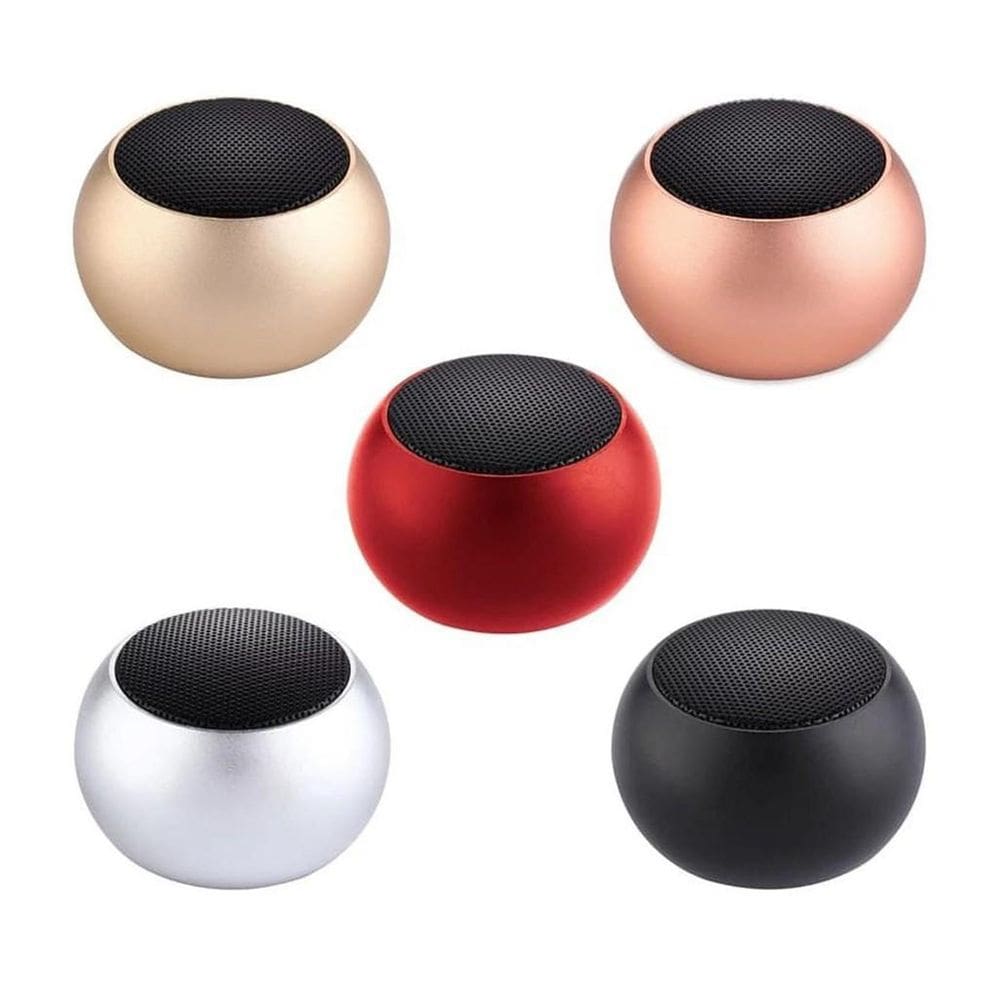 Mini Caixa De Som Bluetooth Metal 3W Portátil Rosa
