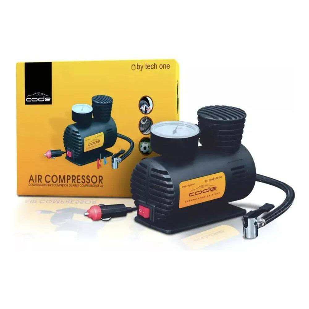 2X Mini Compressor De Ar Portatil Code Carro Bicicleta Moto