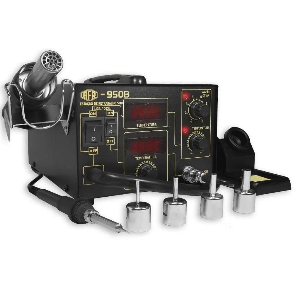 2X Estação De Solda E Retrabalho Afr Digital Dupla 950B