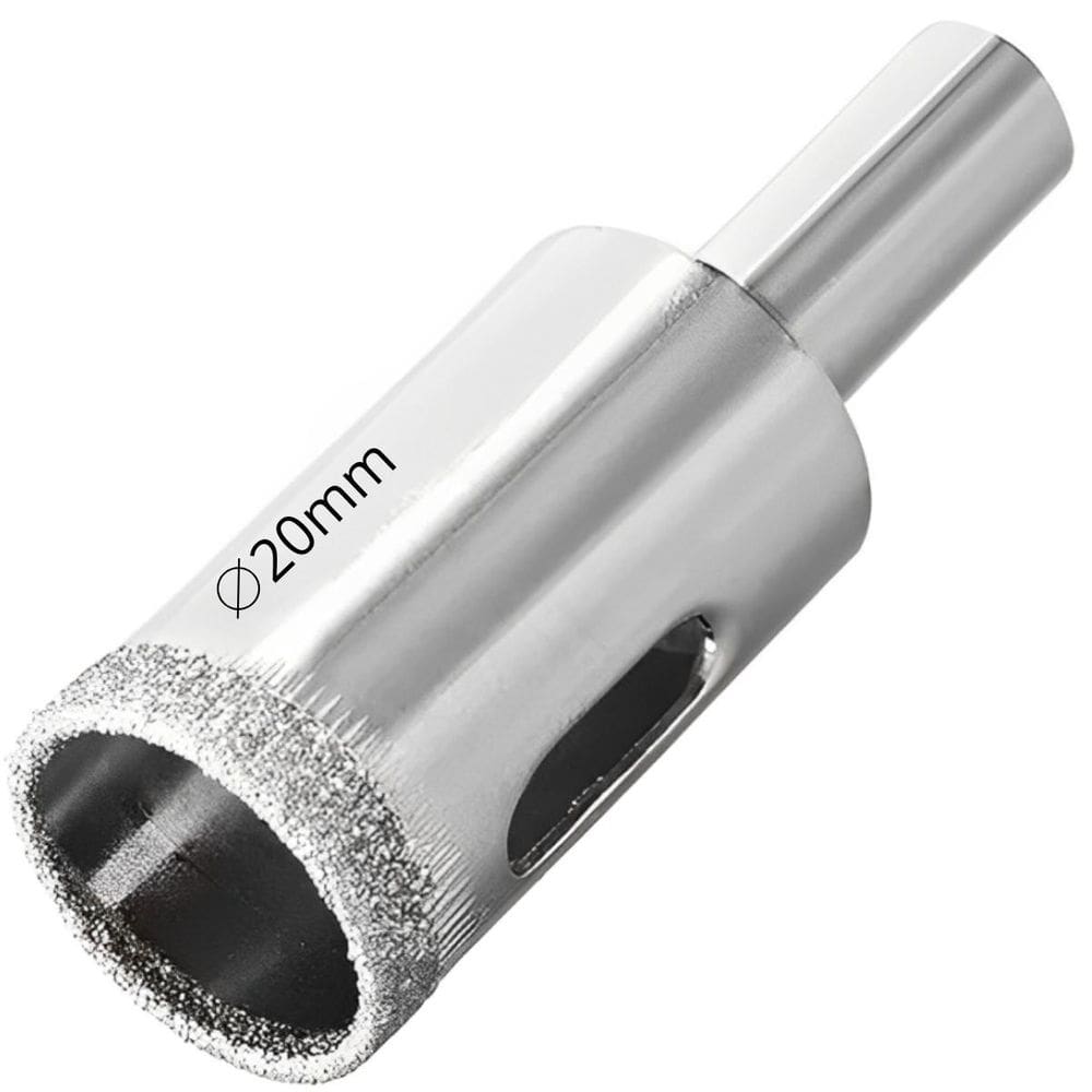 Serra Copo Diamantada Refrigerada 20Mm Porcelanato Vidro