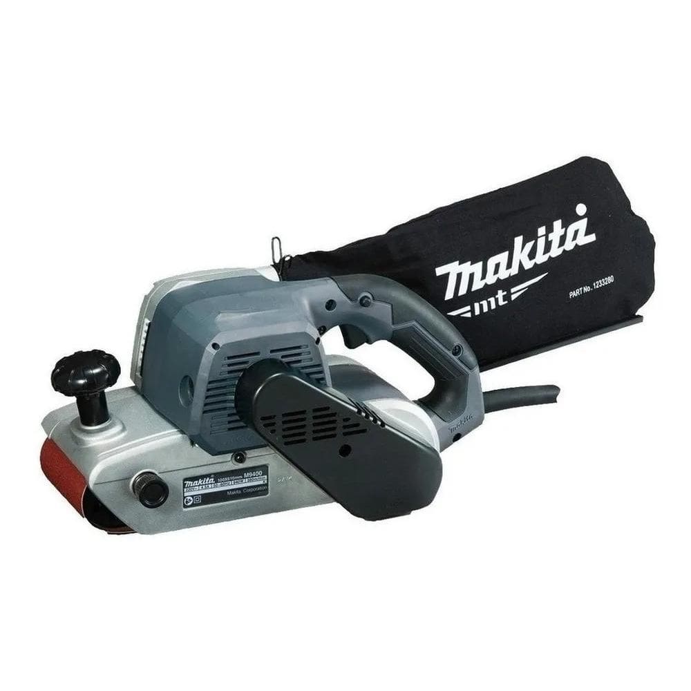 2X Lixadeira De Banda Makita Mt M9400 Cinza 940