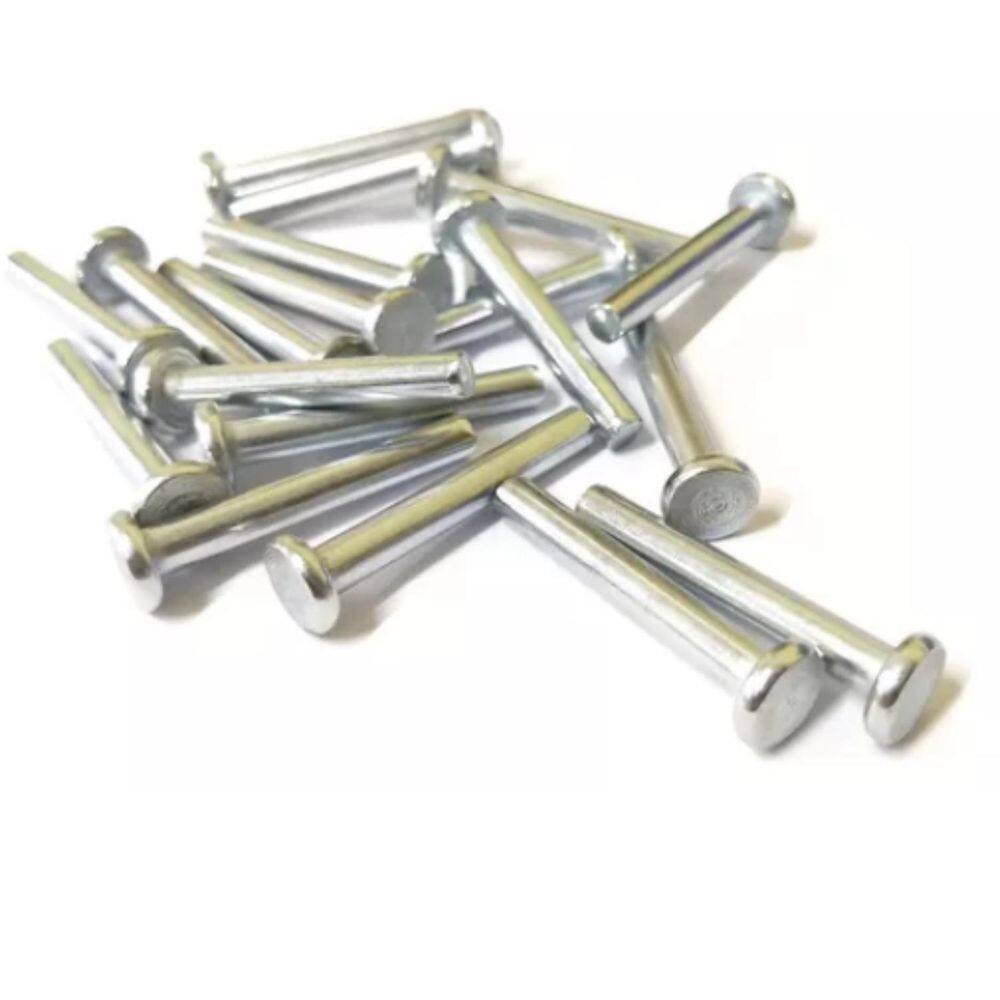 Kit 50 Rebites Maciços Em Aluminio M3 30Mm Cabeça Chata