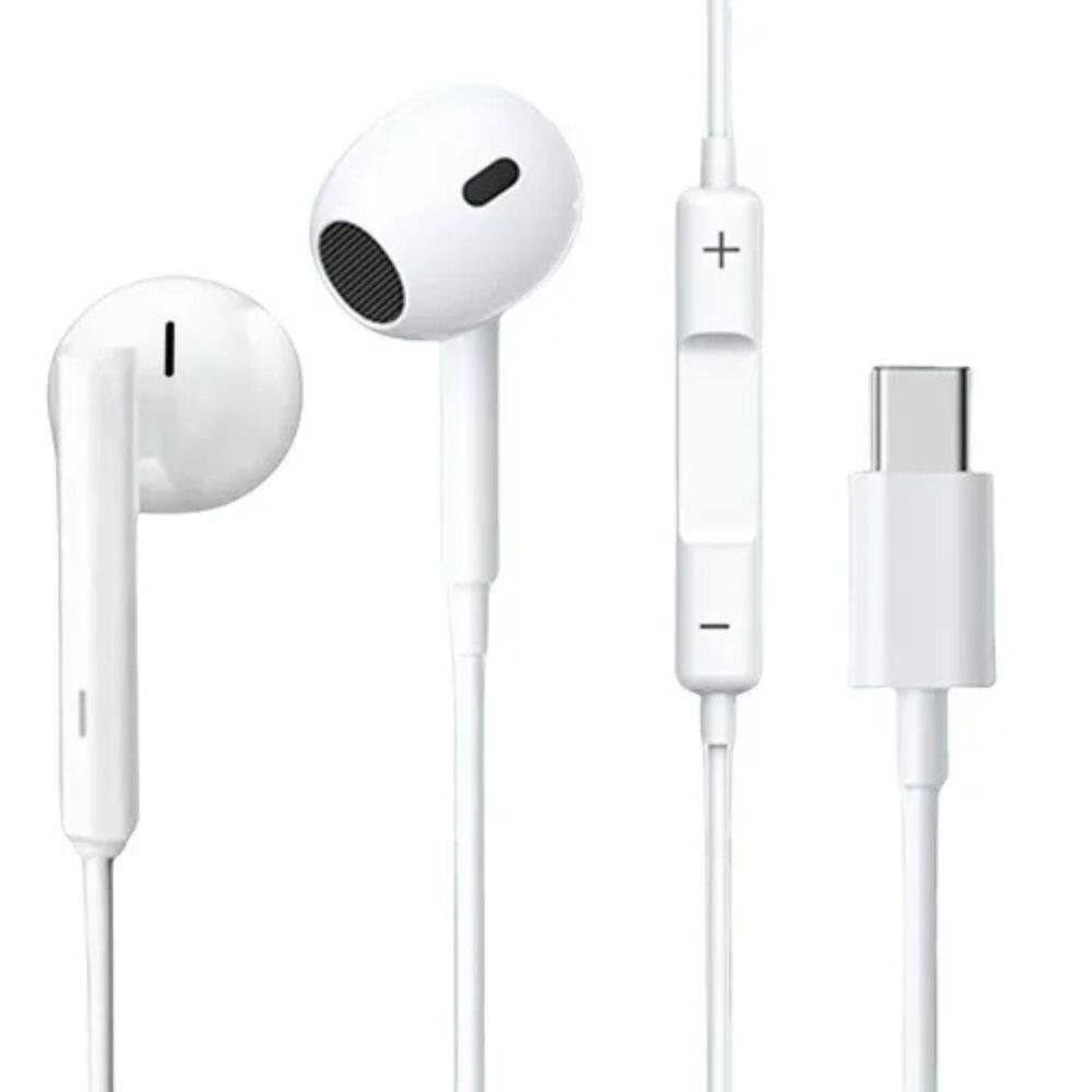 Fone Tipo-C Plugue Exclusivo Ideal Para Música E Chamadas