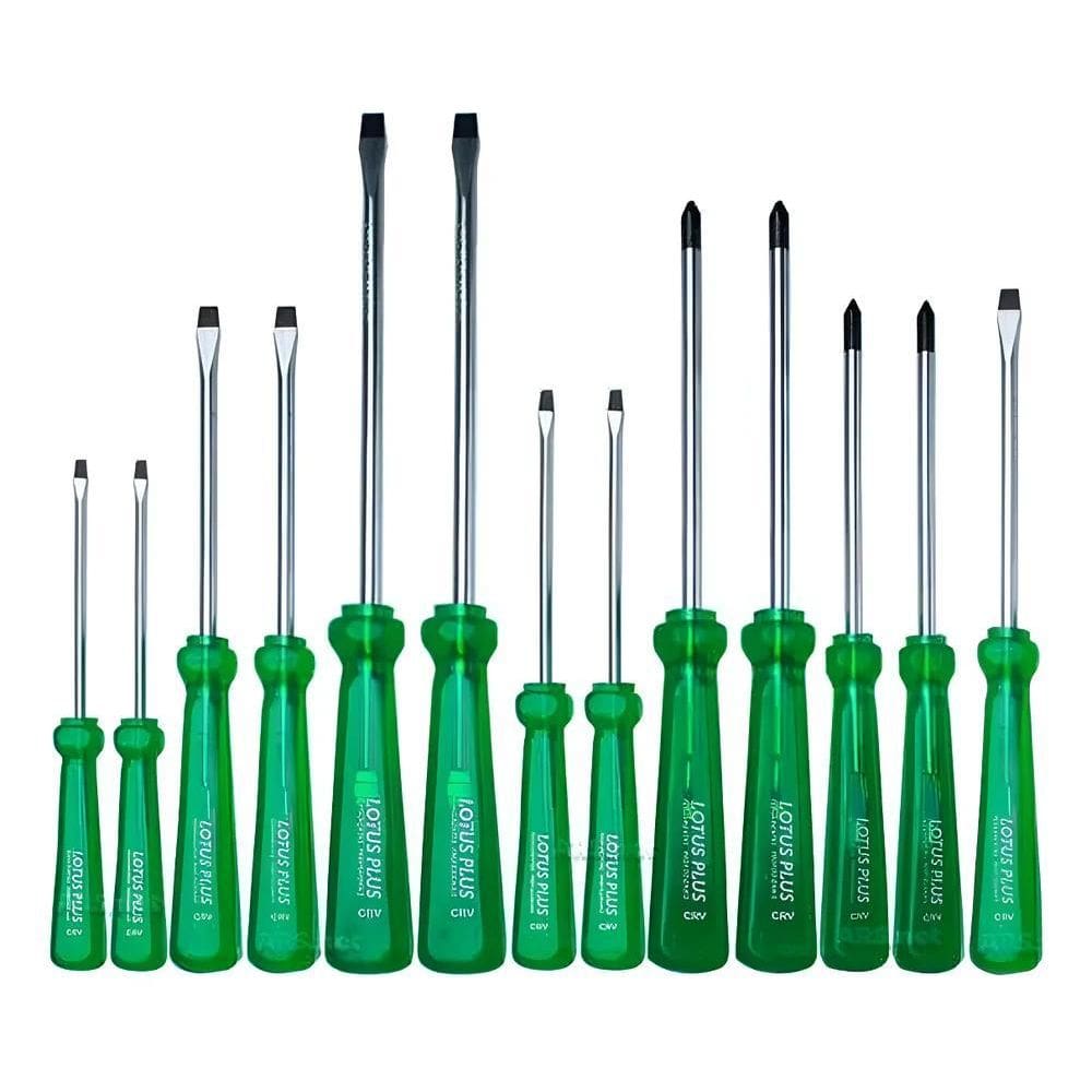 2X Kit Ferramentas Chave De Fenda E Phillips 13 Pçs Imantada