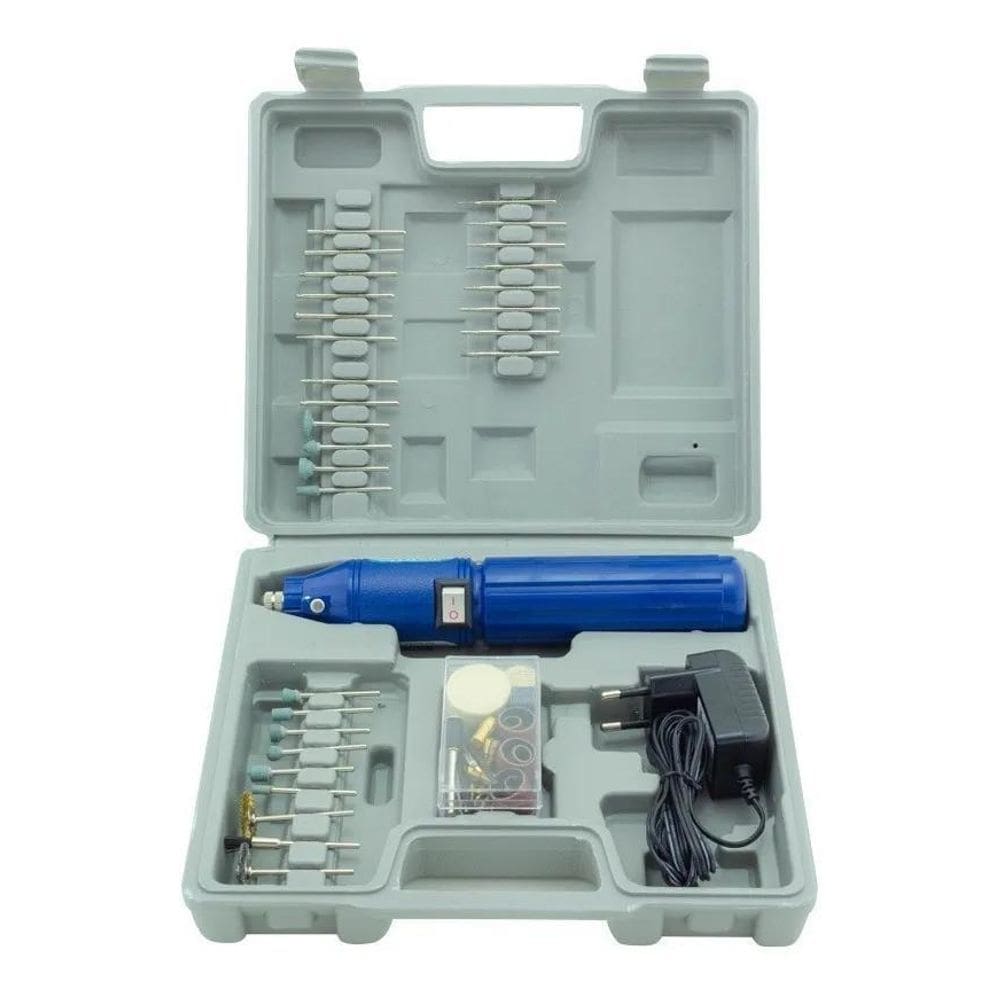 2X Kit Mini Furadeira 3,6V Bivolt Reparo / Artesanato Sem Fi