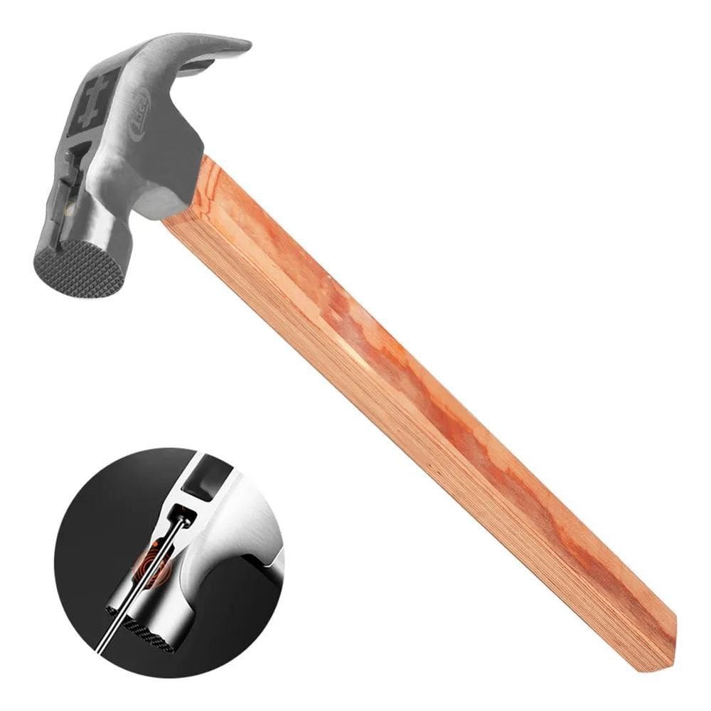 2X Martelo Unha 28Mm Cabo Longo 40Cm Cabeça Magnetica 700G