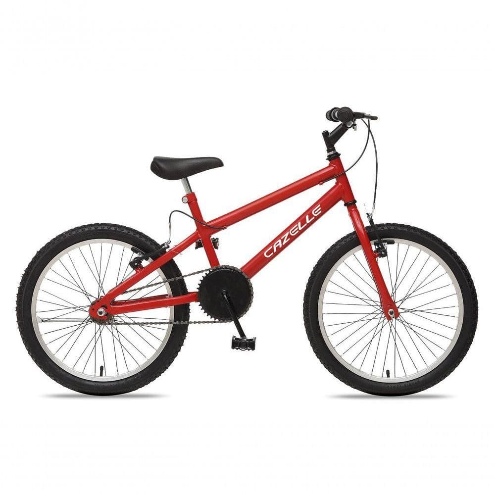Bicicleta Cazelle Aro 20 Sem Marchas Freios V-brake Colli Vermelho