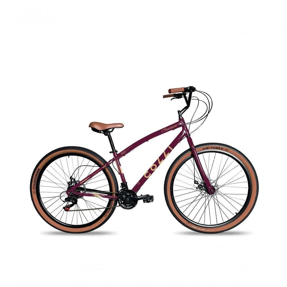 Bicicleta Aro 29 Colli Vancouver Confort 21 Marchas Freio A Disco Roxo