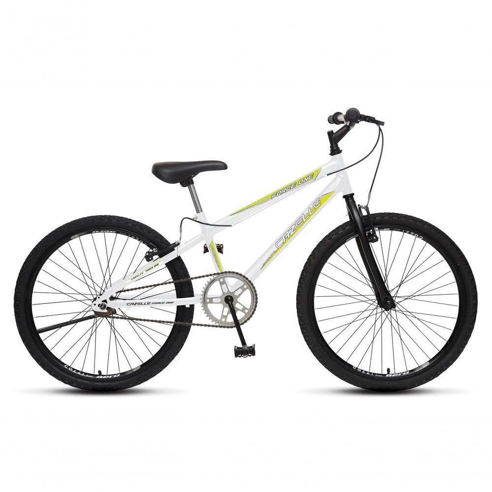 Bicicleta Force 1 Aro 24 Sem Marchas Freios V-brake Branco