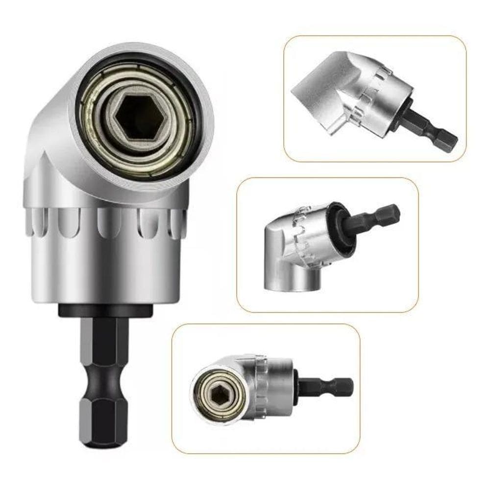 2X Adaptador Angular 105 Graus Metalico Para Parafusadeira